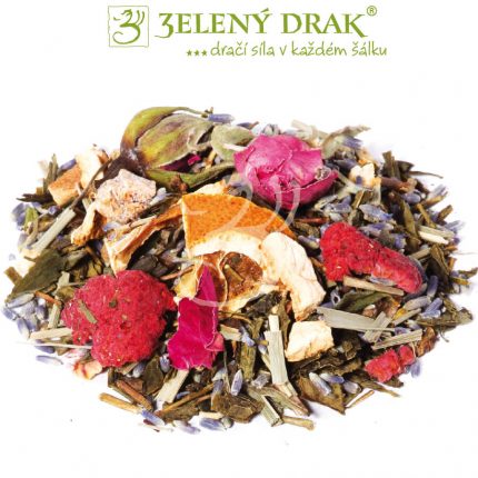 DÁMA V RŮŽOVÉM - zelený čaj